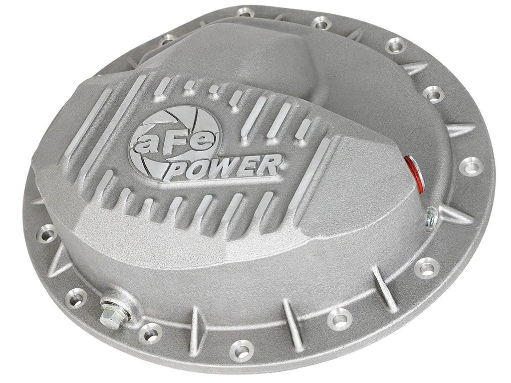 afe Front Differential Cover (Raw; Street Series); Dodge Diesel Trucks 03-12 L6-5.9/6.7L (td) aFe AFE46-70040