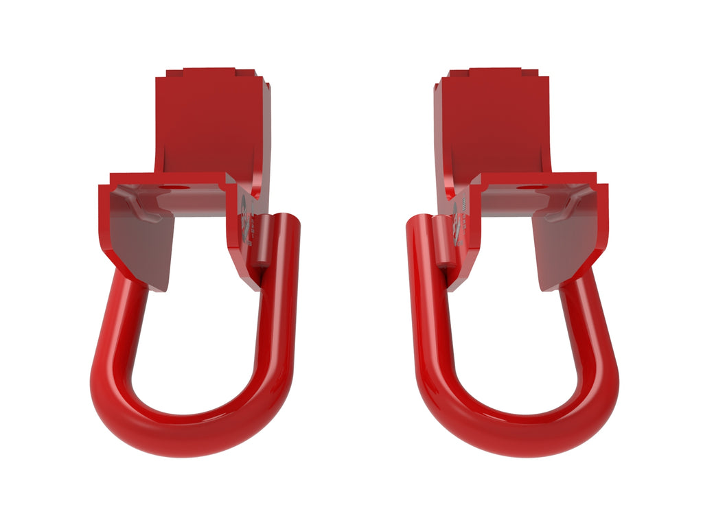 aFe Front Tow Hook Red 2022 Toyota Tundra 3.5L V6 aFe AFE450-72T001-R