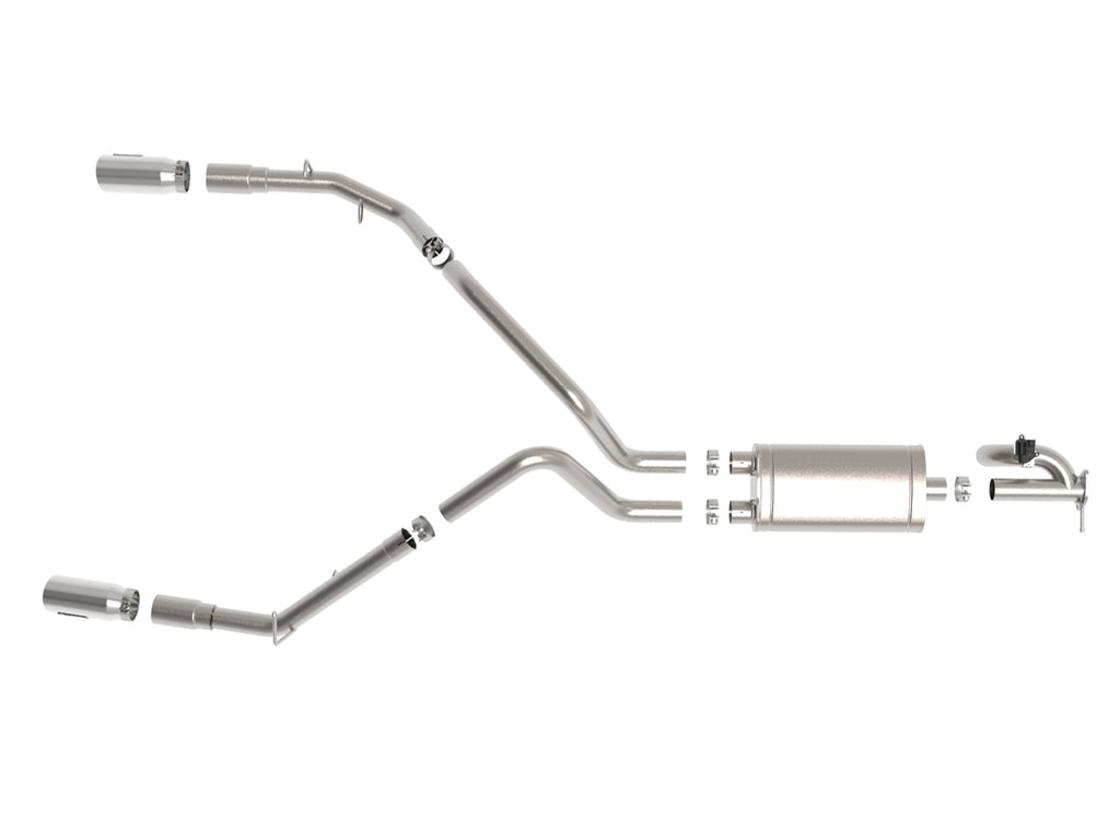 aFe Gemini XV 3in 304 SS Cat-Back Exhaust 19-21 Ram 1500 V8 5.7L Hemi w/ Polish Tips aFe AFE49-32081-P