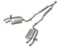 Load image into Gallery viewer, aFe Gemini XV 3in to Dual 2-1/2in 304 SS Cat-Back Exhaust w/ Cut-Out 18-21 Kia Stinger L4-2.0L (t) aFe AFE49-37034
