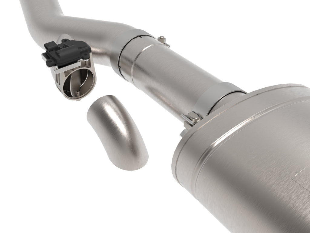 aFe Gemini XV 4in to Dual 3in 304 SS Cat-Back Exhaust w/ Cutout 19-21 GM Silverado/Sierra V8-6.2L aFe AFE49-34140