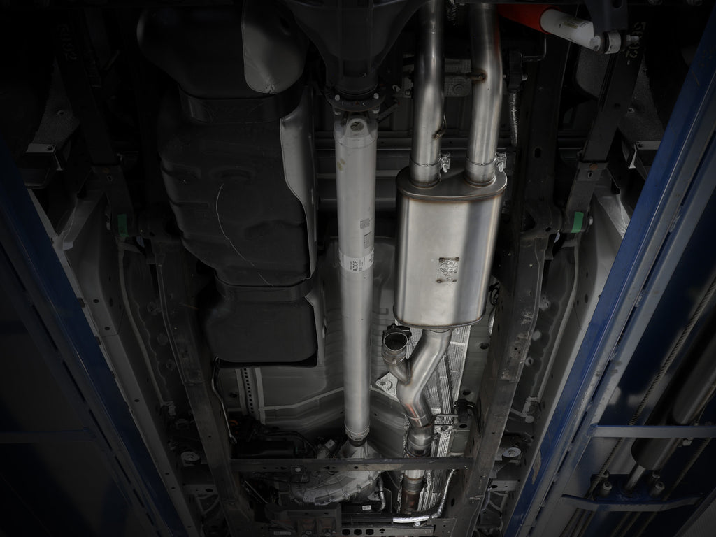 aFe Gemini XV 4in to Dual 3in 304 SS Cat-Back Exhaust w/ Cutout 19-21 GM Silverado/Sierra V8-6.2L aFe AFE49-34140