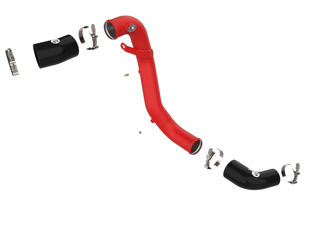 aFe Kia Stinger 18-22 V6-3.3L (tt) BladeRunner Cold Charge Pipe- Red aFe AFE46-20509-R