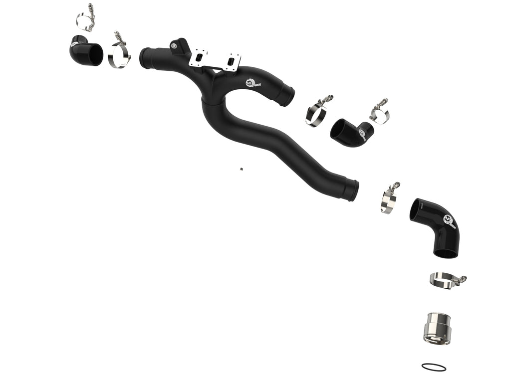 aFe Kia Stinger 18-22 V6-3.3L (tt) BladeRunner Hot Charge Pipe- Black aFe AFE46-20508-B