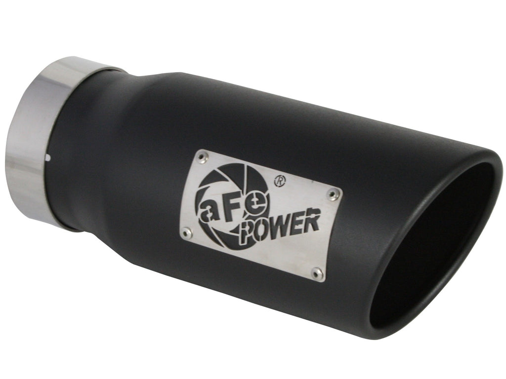 aFe Large Bore-HD 3 IN 409 Stainless Steel DPF-Back Exhaust System w/Black Tip RAM 1500 20-21 V6-3.0 aFe AFE49-42080-B