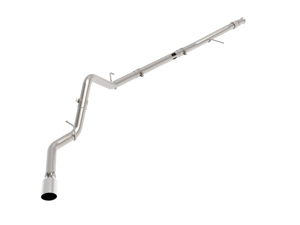 aFe Large Bore-HD 3in 409SS DPF-Back 20-21 GM Trucks L6-3.0L (td) LM2 - Polished Tip aFe AFE49-44128-P