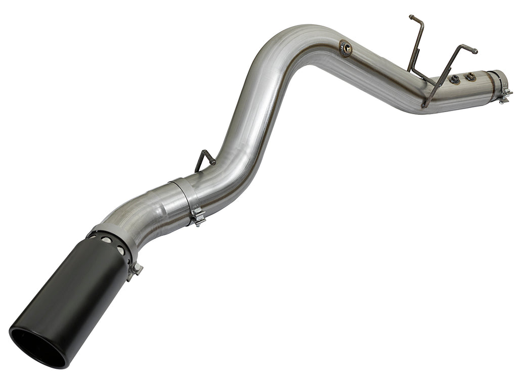 aFe LARGE BORE HD 5in 409-SS DPF-Back Exhaust w/Black Tip 2017 GM Duramax V8-6.6L (td) L5P aFe AFE49-44085-B
