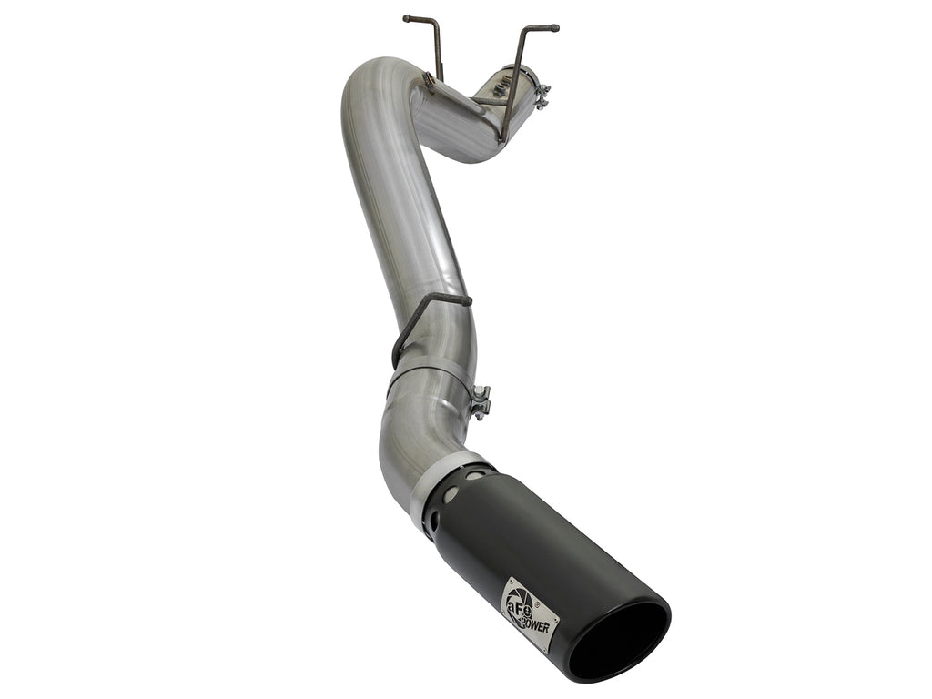 aFe LARGE BORE HD 5in 409-SS DPF-Back Exhaust w/Black Tip 2017 GM Duramax V8-6.6L (td) L5P aFe AFE49-44085-B
