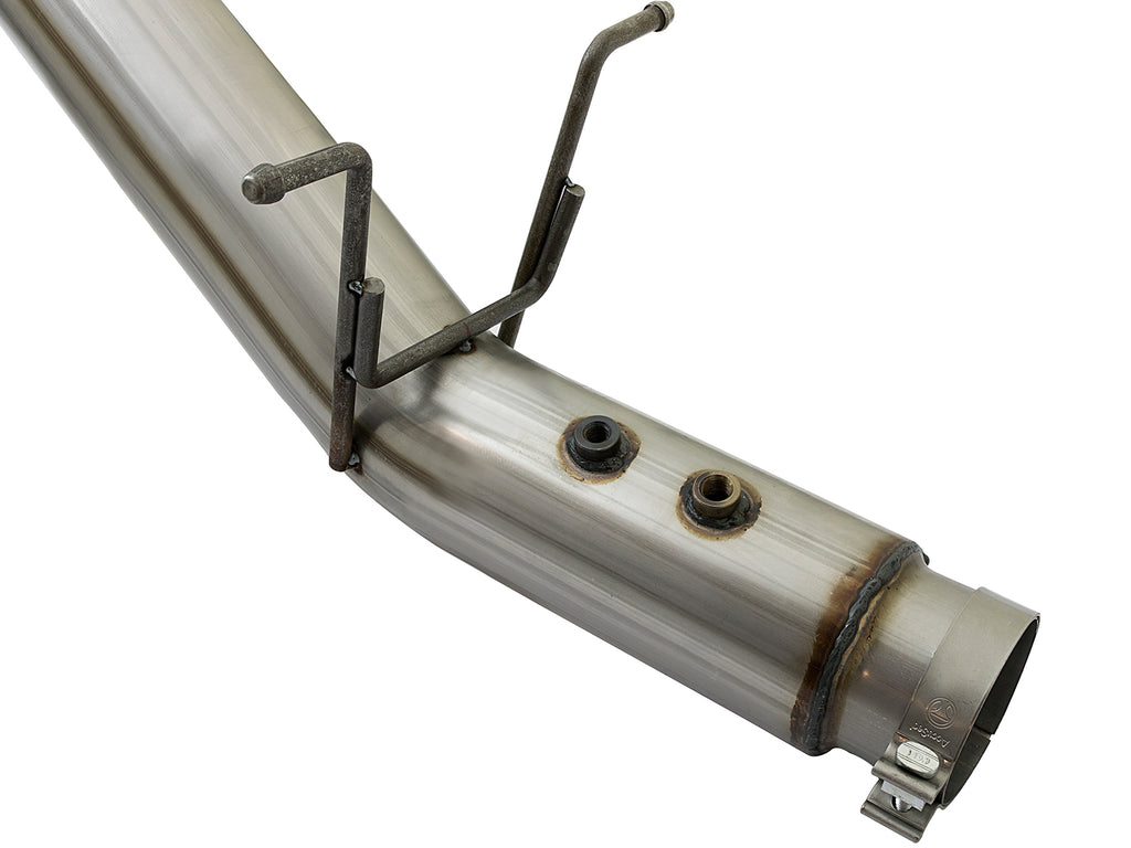 aFe LARGE BORE HD 5in 409-SS DPF-Back Exhaust w/Polished Tip 2017 GM Duramax V8-6.6L (td) L5P aFe AFE49-44085-P