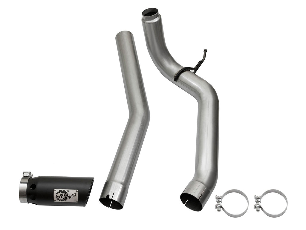 aFe LARGE Bore HD DPF-Back SS Exhaust w/ Black Tip 2016 Nissan Titan XD V8-5.0L (td) aFe AFE49-46113-B