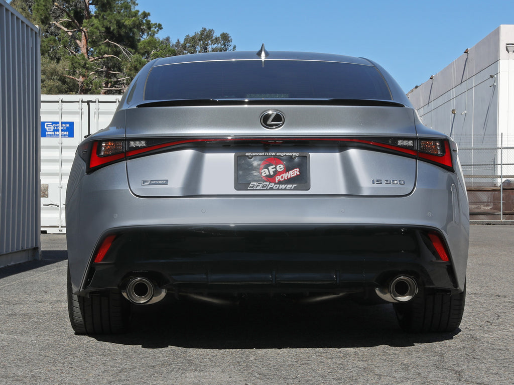 aFe Lexus IS350 14-22 V6-3.5L Takeda Axle-Back Exhaust System- Carbon Fiber Tip aFe AFE49-36060-C