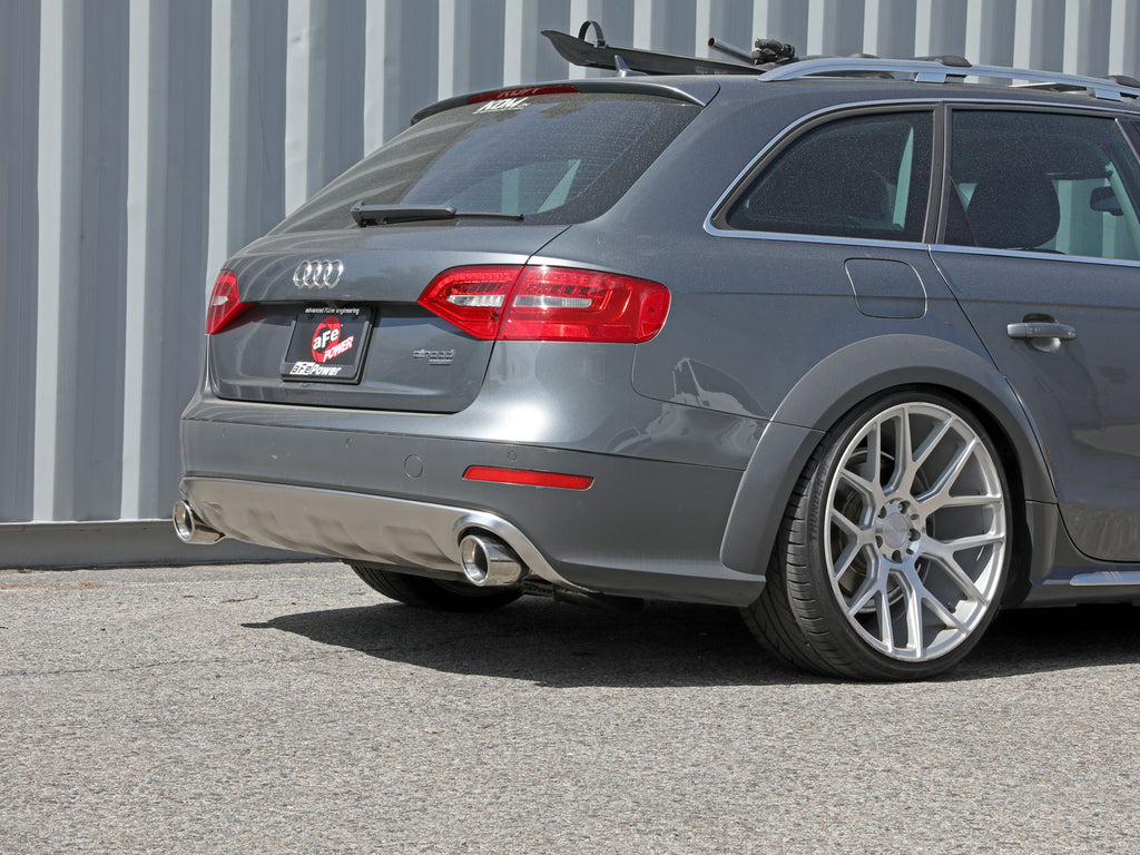 afe MACH Force-Xp 13-16 Audi Allroad L4 SS Axle-Back Exhaust w/ Polished Tips aFe AFE49-36437-P