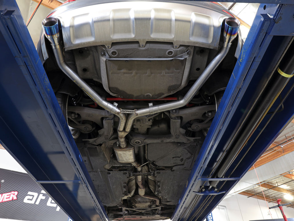 afe MACH Force-Xp 13-16 Audi Allroad L4 SS Axle-Back Exhaust w/ Polished Tips aFe AFE49-36437-P