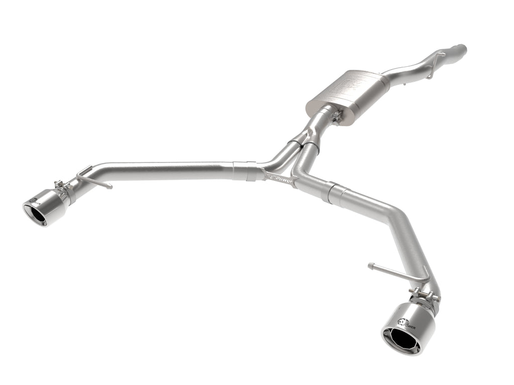 afe MACH Force-Xp 13-16 Audi Allroad L4 SS Axle-Back Exhaust w/ Polished Tips aFe AFE49-36437-P