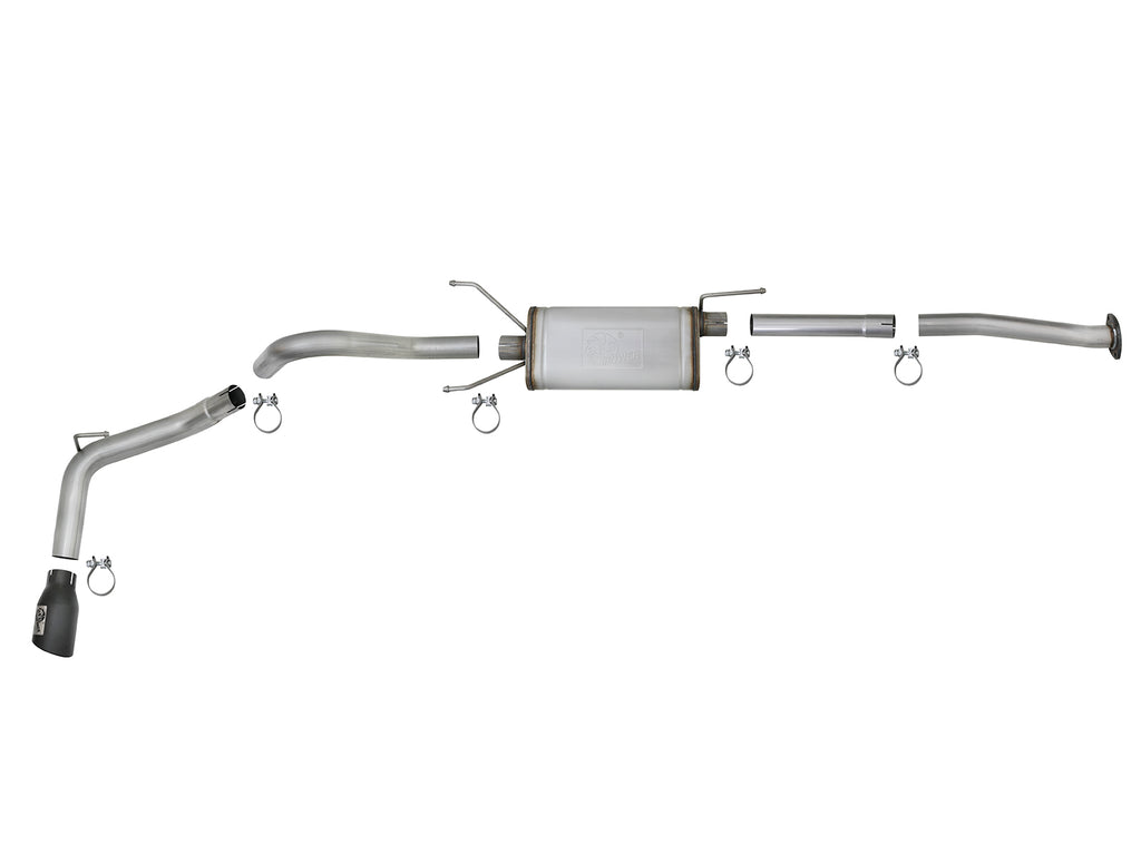 aFe MACH Force-Xp 2-1/2in 304 SS Cat-Back Exhaust w/Black Tips 2016+ Toyota Tacoma L4-2.7L / V6-3.5L aFe AFE49-46042-B