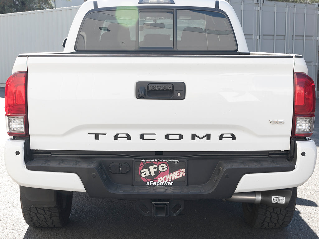 aFe MACH Force-Xp 2-1/2in 304 SS Cat-Back Exhaust w/Black Tips 2016+ Toyota Tacoma L4-2.7L / V6-3.5L aFe AFE49-46042-B