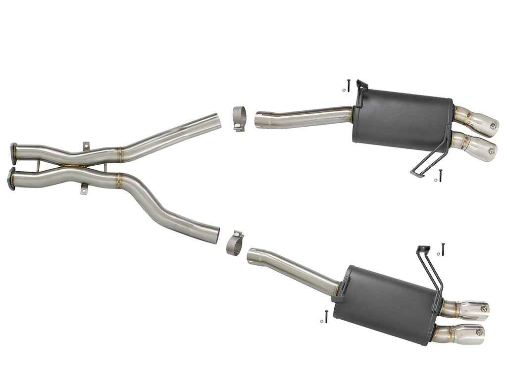 aFe MACH Force-Xp 2-1/2in 304 SS Cat-Back Exhaust w/Polished Tips 05-08 BMW Z4 M Coupe (E86) L6 3.2L aFe AFE49-36339-P