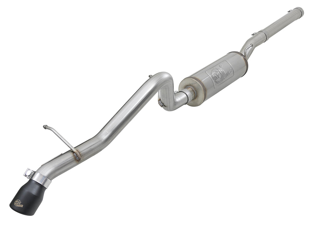 aFe MACH Force-Xp 2-1/2in 409 SS Hi-Tuck Cat-Back Exhaust w/Black Tip 07+ Jeep Wrangler JK 3.6L/3.8L aFe AFE49-48057-B