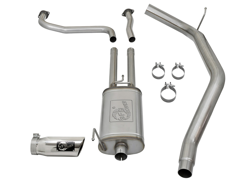 aFe MACH Force-Xp 2-1/2in Cat-Back Exhaust System w/ Polished Tip 16-17 Nissan Titan XD V8 5.6L aFe AFE49-46125-P
