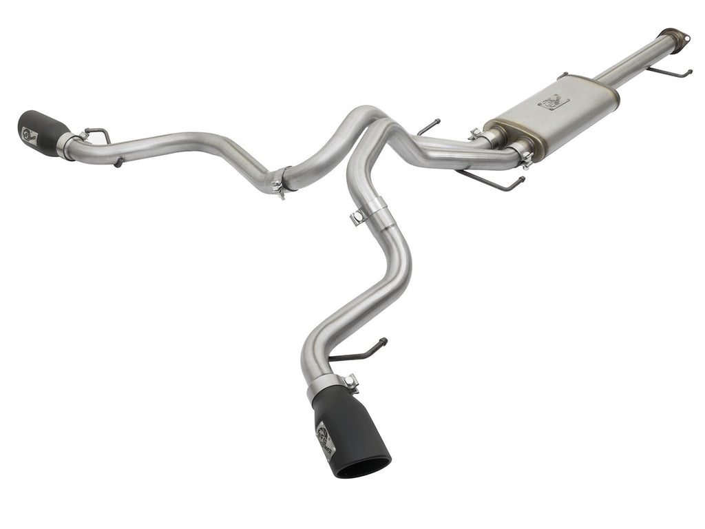 aFe MACH Force-Xp 3in - 2.5in SS Cat-Back Dual Exhaust w/Black Tips 07-14 Toyota FJ Cruiser 4.0L aFe AFE49-46029-B