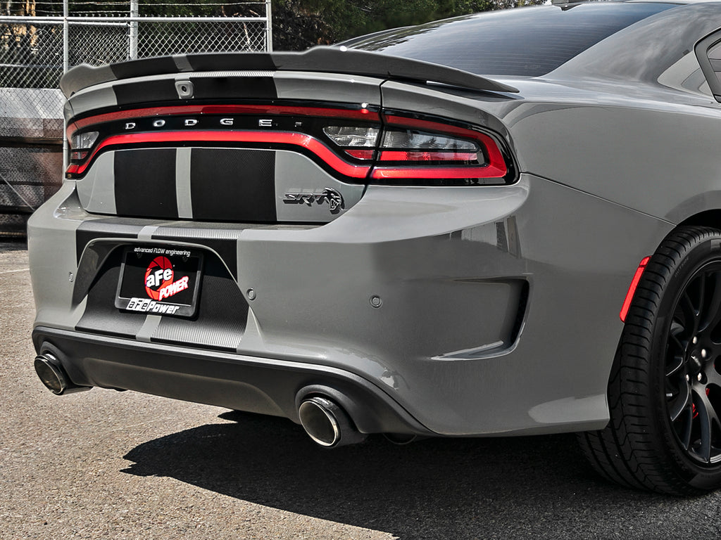 aFe MACH Force-XP 4-1/2in Carbon Fiber OE Replacement Exhaust Tips - 15-19 Dodge Charger/Hellcat aFe AFE49C32068-C