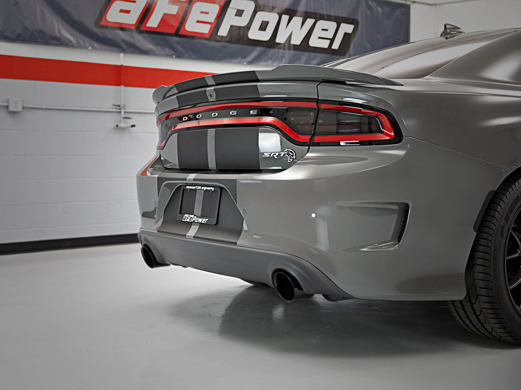 aFe MACH Force-XP 4-1/2in Polished OE Replacement Exhaust Tips 2015-2023 Dodge Charger/Hellcat aFe AFE49C32068-P