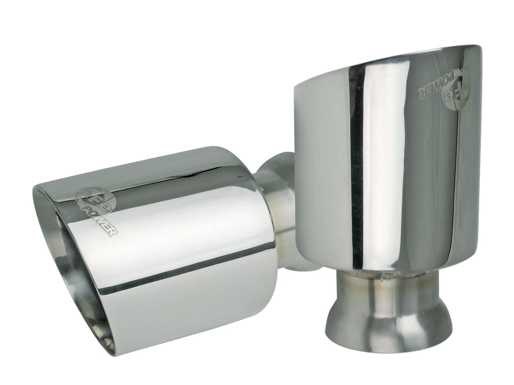 aFe MACH Force-XP 4-1/2in Polished OE Replacement Exhaust Tips 2015-2023 Dodge Charger/Hellcat aFe AFE49C32068-P