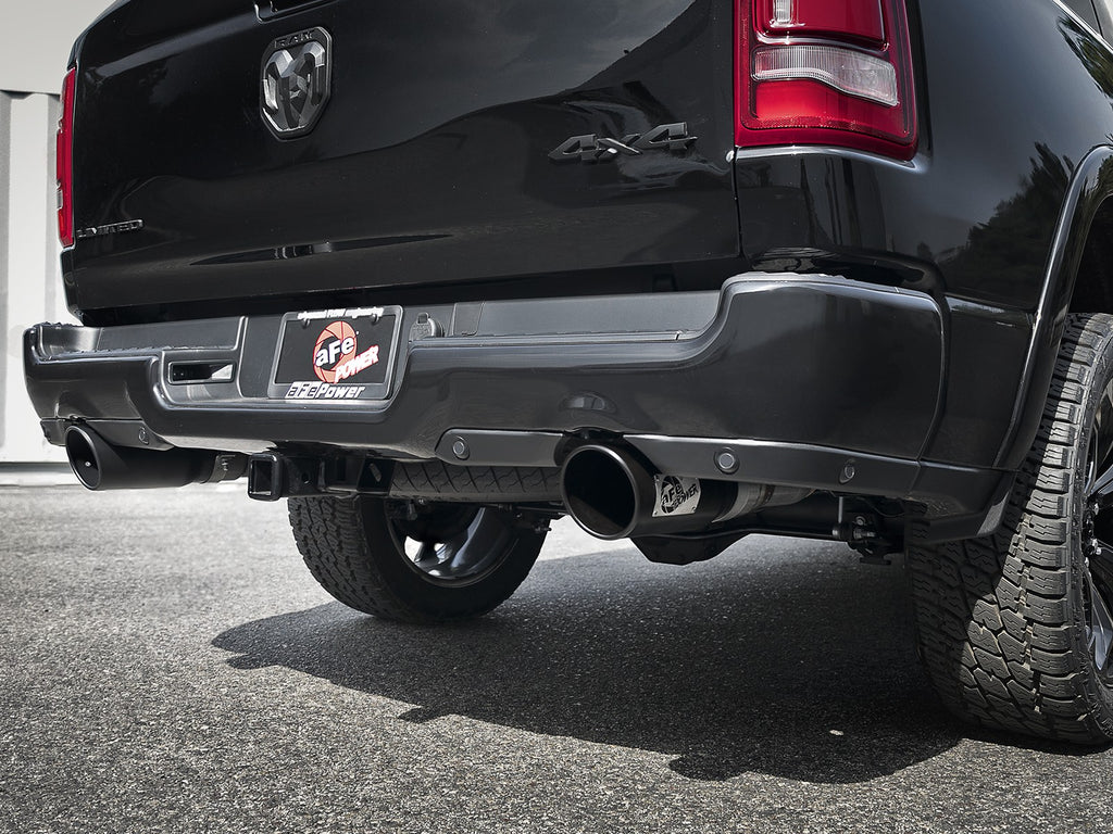 aFe MACH Force-XP 4-1/2in Steel OE Replacement Exhaust Tips - 2021+ Dodge Ram (5.7L V8) - Black aFe AFE49C42073-B