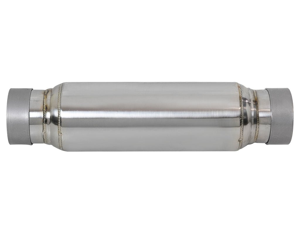 aFe MACH Force-Xp 409 SS Resonator 3in. Inlet/Outlet / 4in. Diameter / 12in. Body / 16in. Length aFe AFE49M10001
