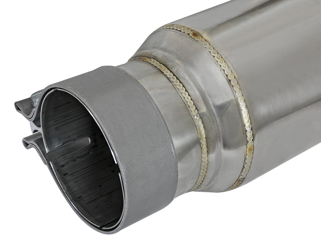 aFe MACH Force-Xp 409 SS Resonator 3in. Inlet/Outlet / 4in. Diameter / 12in. Body / 16in. Length aFe AFE49M10001