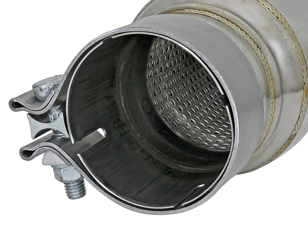 aFe MACH Force-Xp 409 SS Resonator 3in. Inlet/Outlet / 4in. Diameter / 12in. Body / 16in. Length aFe AFE49M10001