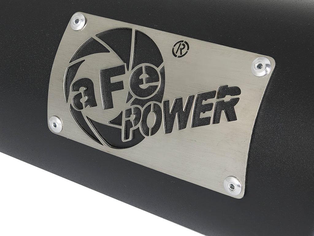 aFe MACH Force-Xp 409 Stainless Steel Exhaust Tip 3.5 In x 4.5in Out x 12in L Clamp-On aFe AFE49T35451-B12