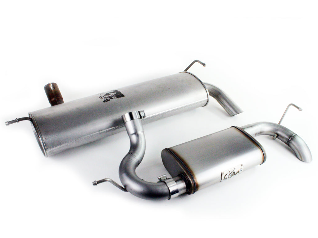 aFe MACHForce XP 07-17 Jeep Wrangler V6-3.6/3.8L 409 SS 2.5in Axle-Back Exhaust aFe AFE49-46219
