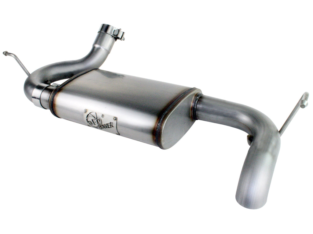 aFe MACHForce XP 07-17 Jeep Wrangler V6-3.6/3.8L 409 SS 2.5in Axle-Back Exhaust aFe AFE49-46219