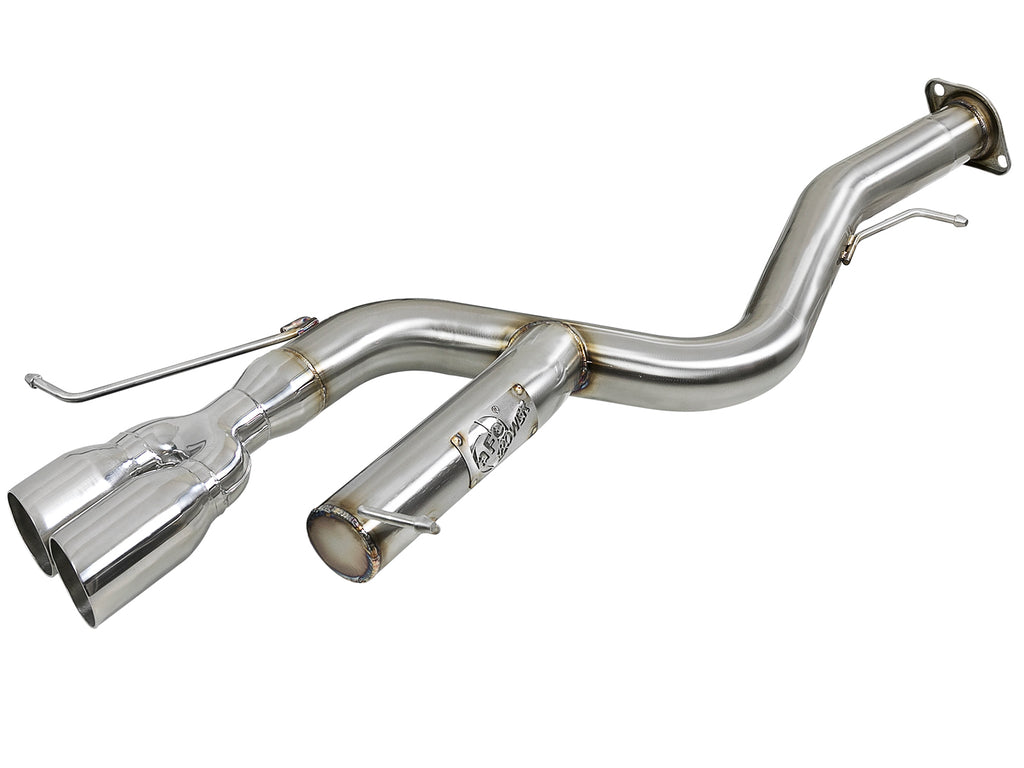 aFe MACHForce XP 08-13 BMW 135i L6-2.0L N54/N55 3in. 304 SS Axle-Back Exhaust w/Polished Tips aFe AFE49-36302-P