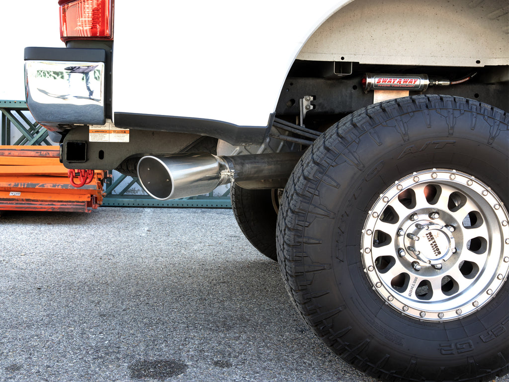 aFe MACHForce XP 2017 Ford SuperDuty F-250/F-350 V8 6.2L CC/LB Cat-Back SS 4in. Exhaust System aFe AFE49-43086-P