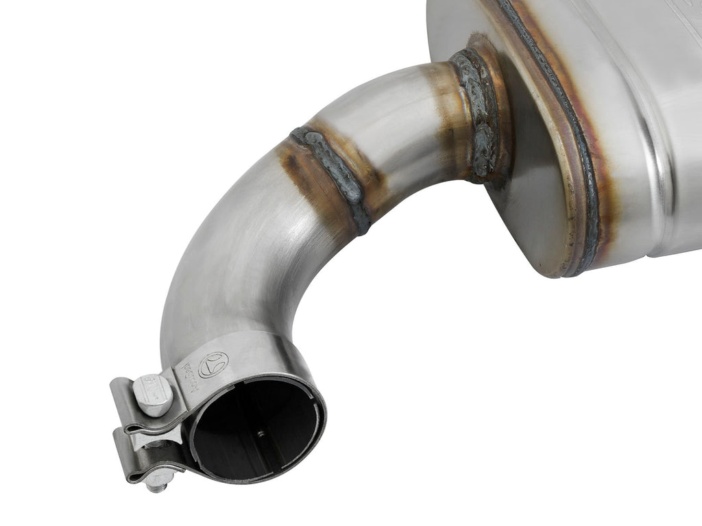 aFe MACHForce XP 2.5in 409 Stainless Axle Back Exhaust w/ Black Tips 15-17 Ford Mustang I4-2.3L (t) aFe AFE49-43085-B