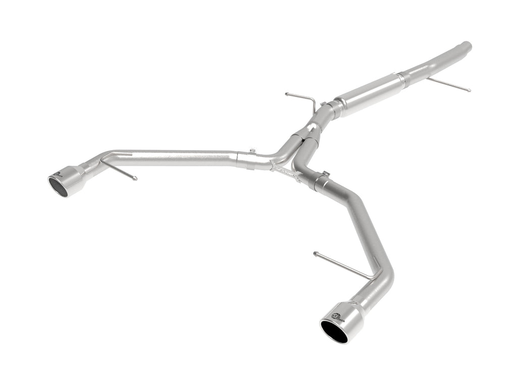 aFe MACHForce XP 3in-2.5in SS Exhaust Axle-Back 17-19 Audi A4 (B9) L4-2.0L (t) - Polished aFe AFE49-36419-P
