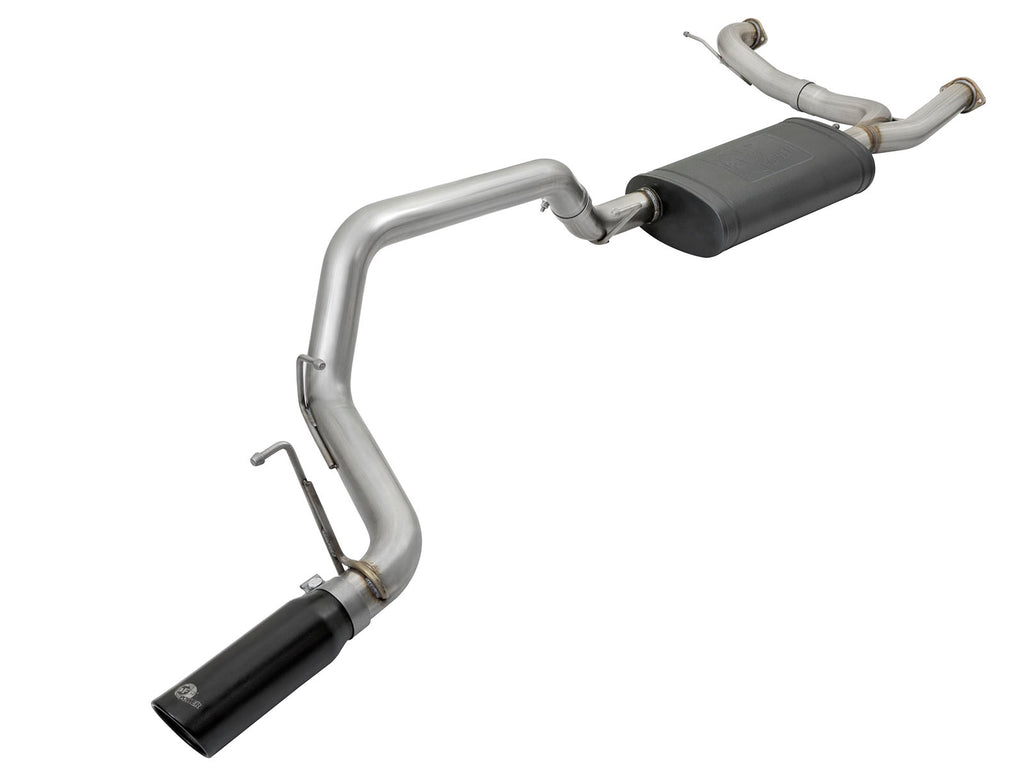 aFe MACHForce XP 3in 304 SS Cat-Back Exhausts w/ Black Tips 10-17 Nissan Patrol (Y62) V8-5.6L aFe AFE49-36114-B