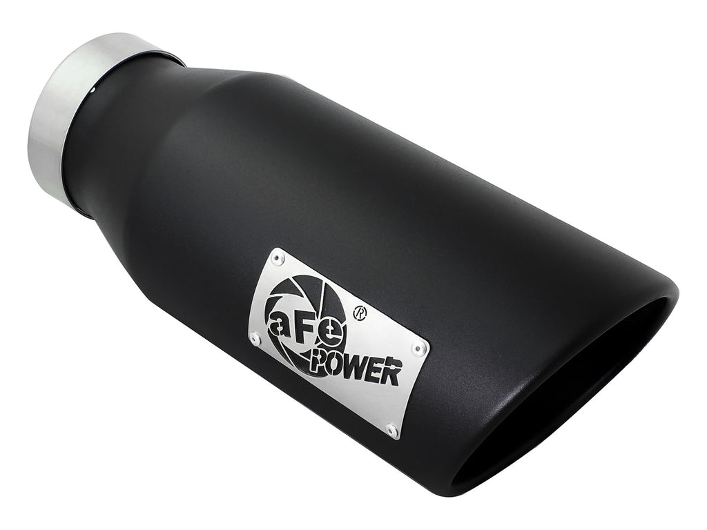 aFe MACHForce XP 4in Exhausts Cat-Back SS Side Exit 14-17 Dodge Ram 2500 V8-6.4L Hemi w/ Black Tips aFe AFE49-42056-B