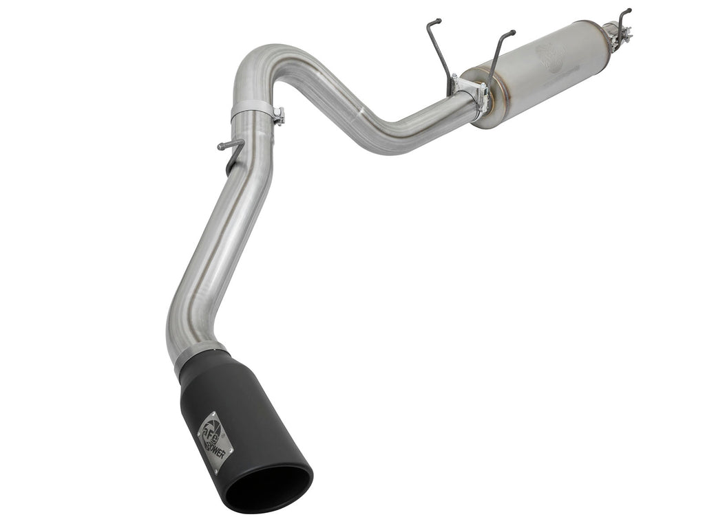 aFe MACHForce XP 4in Exhausts Cat-Back SS Side Exit 14-17 Dodge Ram 2500 V8-6.4L Hemi w/ Black Tips aFe AFE49-42056-B