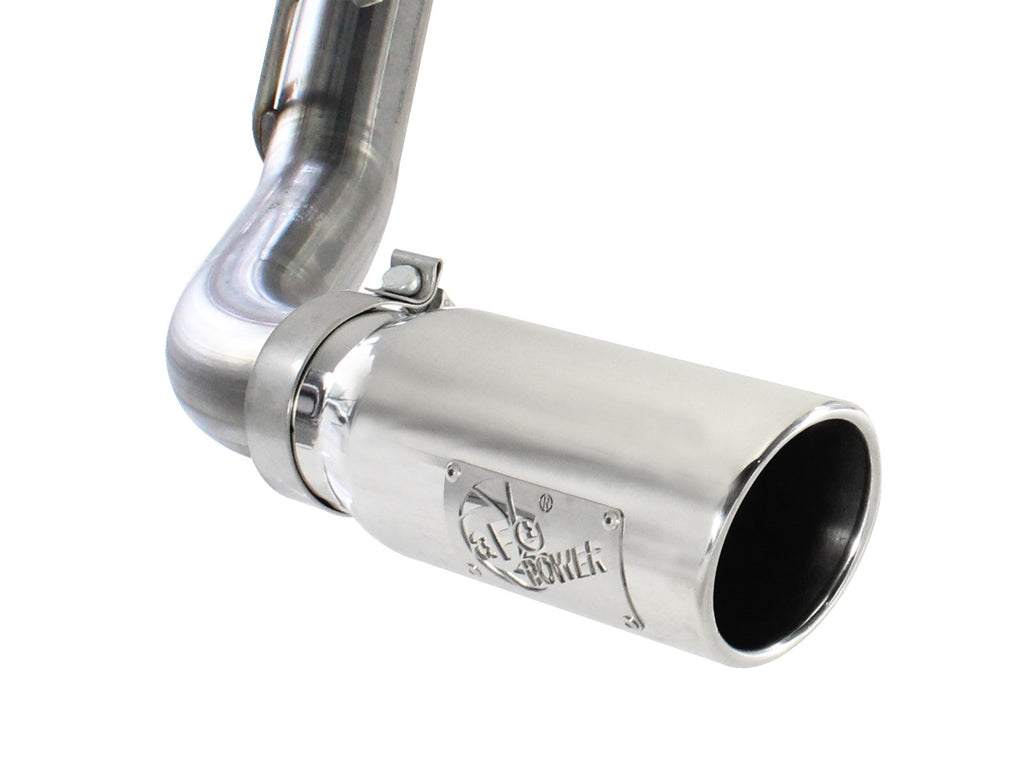 aFe MACHForce XP Exh CB,Stainless steel GM Silverado/Sierra 1500 2014 V*-5.3/6.2L Polished tip aFe AFE49-44038-P