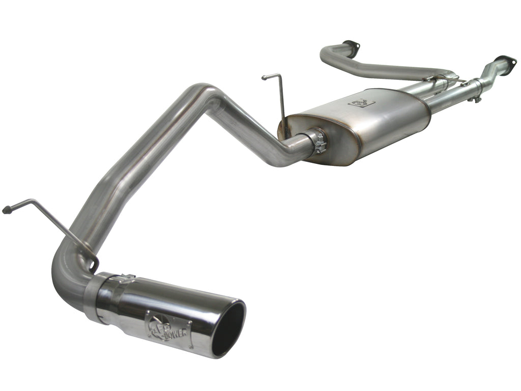 aFe MACHForce XP Exhaust Cat-Back 2.5/3in SS-409 w/ Polished Tip 04-12 Nissan Titan V8 5.6L aFe AFE49-46102-P
