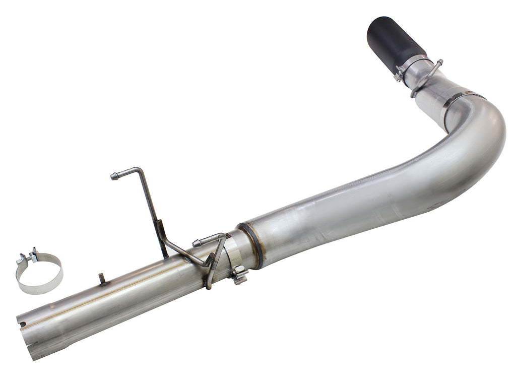 aFe MACHForce XP Exhaust Large Bore 5in DPF-Back Alu. 13-15 Dodge Trucks L6-6.7L (td) *Black Tip aFe AFE49-02051-1B