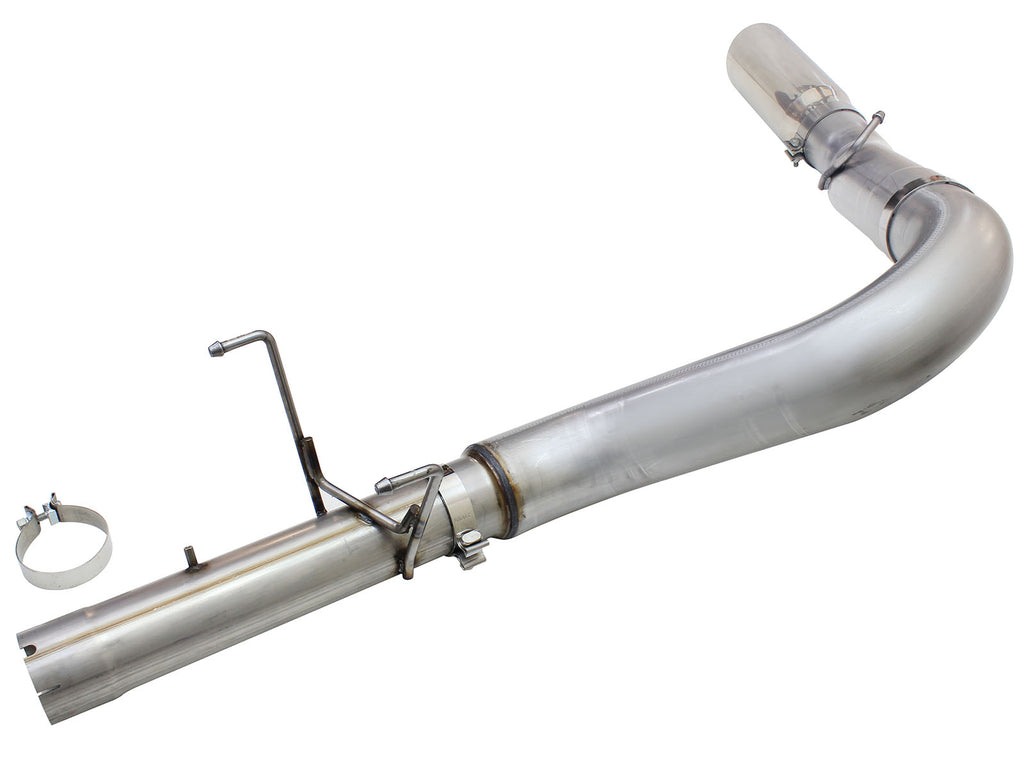 aFe MACHForce XP Exhaust Large Bore 5in DPF-Back Alu. 13-15 Dodge Trucks L6-6.7L (td) *Polish Tip aFe AFE49-02051-1P