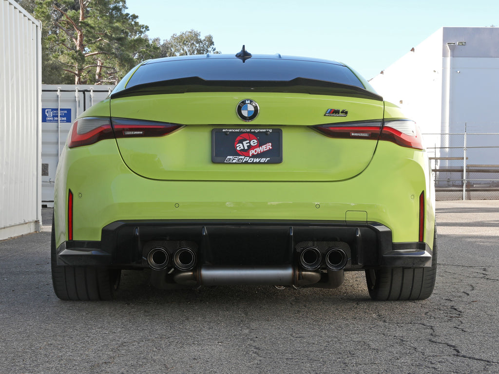 aFe MACHForce XP Exhausts Cat-Back 2019+ BMW M2 Competition L6-3.0L w/Carbon Tips aFe AFE49-36351-C