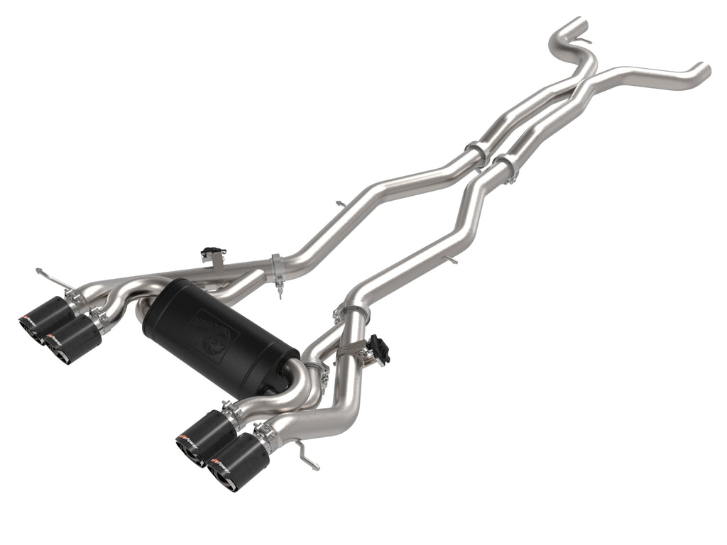 aFe MACHForce XP Exhausts Cat-Back 2019+ BMW M2 Competition L6-3.0L w/Carbon Tips aFe AFE49-36351-C