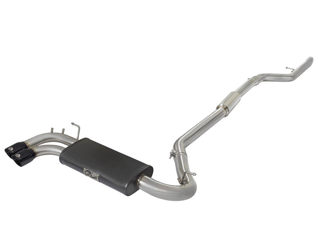 aFe MACHForce XP Exhausts Cat-Back SS-304 w/ Black Tips 12-16 BMW 328i/428i (F30/F32) (t) N20 aFe AFE49-36329-B