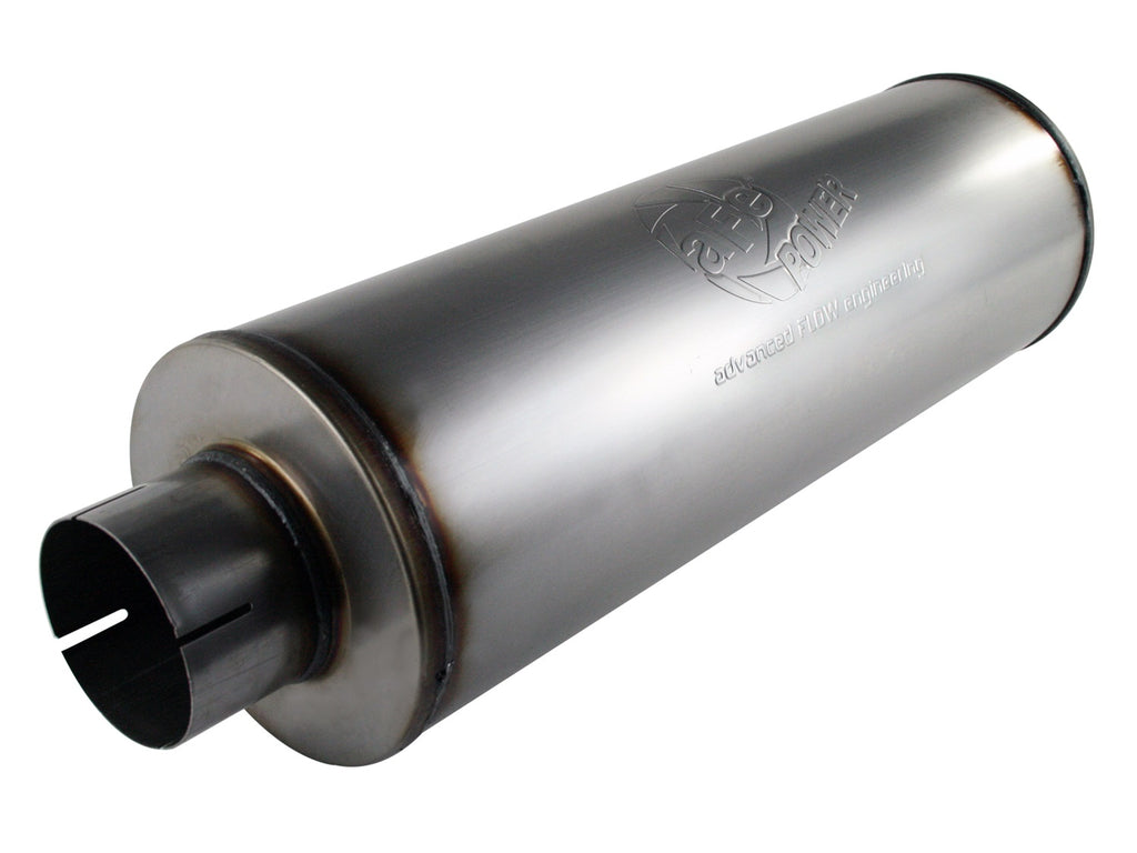 aFe MACHForce XP Exhausts Mufflers SS-409 EXH Muffler 4 ID In/Out 8 Dia aFe AFE49-91002