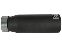 Load image into Gallery viewer, aFe MACHForce XP Exhausts Tips SS-304 EXH Tip 3in x 4Out x 12L Bolt-On (blk) aFe AFE49-92043-B